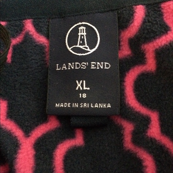 XL/18 Lands End Thermal Half-Zip Fleece - Picture 2 of 5